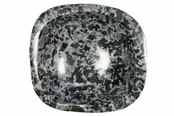 Polished Indigo Gabbro Bowl - Madagascar #318242